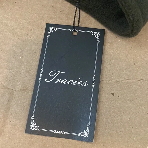 NWT Dark Green Oversized Button Down Fleece Shacket - Picture 7 of 8